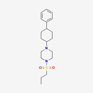 molecular formula C19H30N2O2S B3468460 1-(4-phenylcyclohexyl)-4-(propylsulfonyl)piperazine 