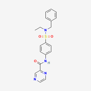 N-(4-{[benzyl(ethyl)amino]sulfonyl}phenyl)-2-pyrazinecarboxamide