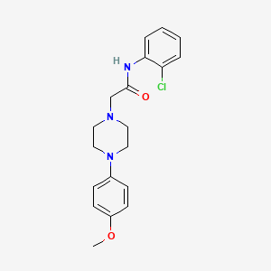 molecular formula C19H22ClN3O2 B3468569 N-(2-chlorophenyl)-2-[4-(4-methoxyphenyl)-1-piperazinyl]acetamide 