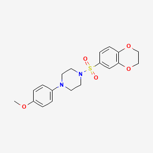 1-(2,3-dihydro-1,4-benzodioxin-6-ylsulfonyl)-4-(4-methoxyphenyl)piperazine