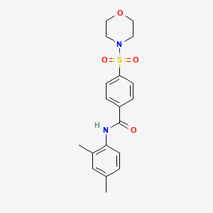 molecular formula C19H22N2O4S B3468578 N-(2,4-dimethylphenyl)-4-(4-morpholinylsulfonyl)benzamide 