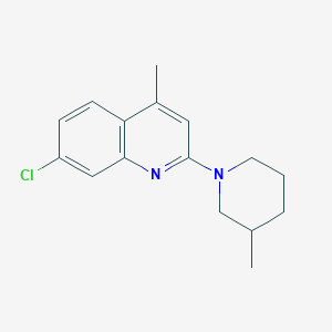 7-chloro-4-methyl-2-(3-methyl-1-piperidinyl)quinoline