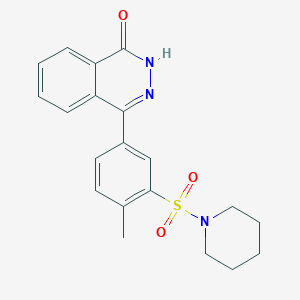 molecular formula C20H21N3O3S B3468586 4-[4-methyl-3-(1-piperidinylsulfonyl)phenyl]-1(2H)-phthalazinone 