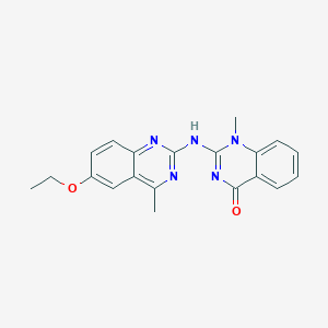 2-[(6-ethoxy-4-methyl-2-quinazolinyl)amino]-1-methyl-4(1H)-quinazolinone