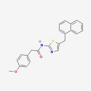 2-(4-methoxyphenyl)-N-[5-(1-naphthylmethyl)-1,3-thiazol-2-yl]acetamide