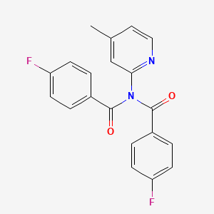 4-fluoro-N-(4-fluorobenzoyl)-N-(4-methyl-2-pyridinyl)benzamide