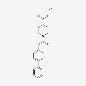 ethyl 1-(4-biphenylylacetyl)-4-piperidinecarboxylate