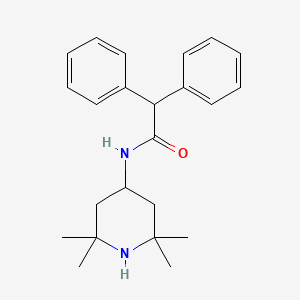 molecular formula C23H30N2O B3468636 2,2-diphenyl-N-(2,2,6,6-tetramethyl-4-piperidinyl)acetamide 