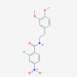 2-chloro-N-[2-(3,4-dimethoxyphenyl)ethyl]-4-nitrobenzamide