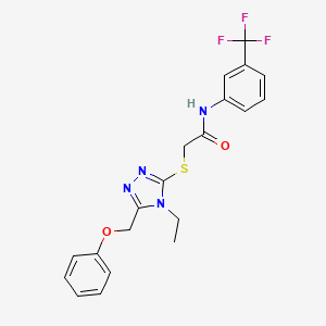 2-{[4-ethyl-5-(phenoxymethyl)-4H-1,2,4-triazol-3-yl]thio}-N-[3-(trifluoromethyl)phenyl]acetamide