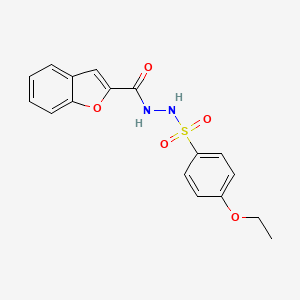 N'-[(4-ethoxyphenyl)sulfonyl]-1-benzofuran-2-carbohydrazide