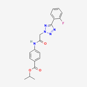 isopropyl 4-({[5-(2-fluorophenyl)-2H-tetrazol-2-yl]acetyl}amino)benzoate