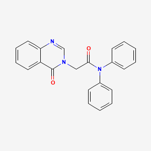 molecular formula C22H17N3O2 B3468848 2-(4-oxo-3(4H)-quinazolinyl)-N,N-diphenylacetamide 