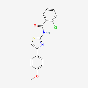 2-chloro-N-[4-(4-methoxyphenyl)-1,3-thiazol-2-yl]benzamide