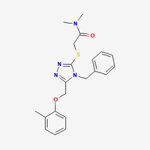 2-({4-benzyl-5-[(2-methylphenoxy)methyl]-4H-1,2,4-triazol-3-yl}thio)-N,N-dimethylacetamide