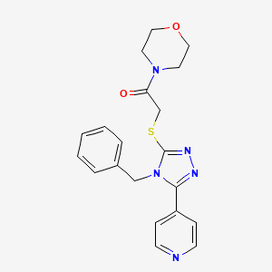 4-({[4-benzyl-5-(4-pyridinyl)-4H-1,2,4-triazol-3-yl]thio}acetyl)morpholine