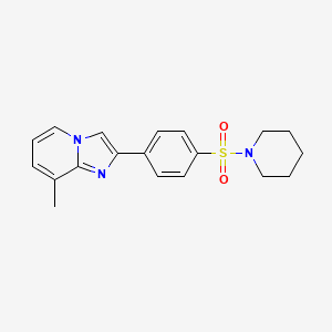 molecular formula C19H21N3O2S B3468950 8-methyl-2-[4-(1-piperidinylsulfonyl)phenyl]imidazo[1,2-a]pyridine 