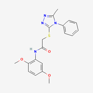 N-(2,5-dimethoxyphenyl)-2-[(5-methyl-4-phenyl-4H-1,2,4-triazol-3-yl)thio]acetamide