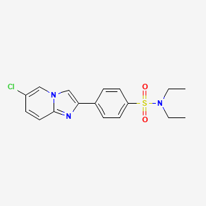 4-(6-chloroimidazo[1,2-a]pyridin-2-yl)-N,N-diethylbenzenesulfonamide