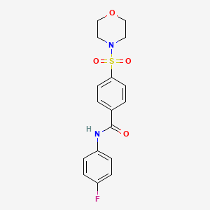 N-(4-fluorophenyl)-4-(morpholin-4-ylsulfonyl)benzamide