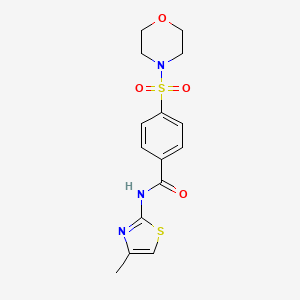 N-(4-methyl-1,3-thiazol-2-yl)-4-(4-morpholinylsulfonyl)benzamide