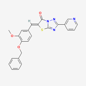 molecular formula C24H18N4O3S B3469060 5-[4-(benzyloxy)-3-methoxybenzylidene]-2-(3-pyridinyl)[1,3]thiazolo[3,2-b][1,2,4]triazol-6(5H)-one 