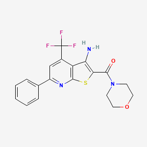 2-(4-morpholinylcarbonyl)-6-phenyl-4-(trifluoromethyl)thieno[2,3-b]pyridin-3-amine