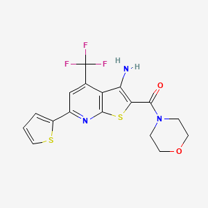 2-(4-morpholinylcarbonyl)-6-(2-thienyl)-4-(trifluoromethyl)thieno[2,3-b]pyridin-3-amine