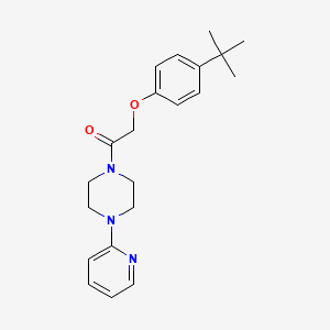 molecular formula C21H27N3O2 B3469194 1-[(4-tert-butylphenoxy)acetyl]-4-(2-pyridinyl)piperazine 