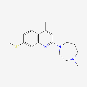 4-methyl-2-(4-methyl-1,4-diazepan-1-yl)-7-(methylthio)quinoline