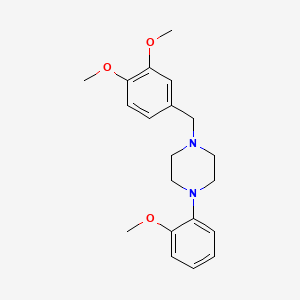 1-(3,4-dimethoxybenzyl)-4-(2-methoxyphenyl)piperazine