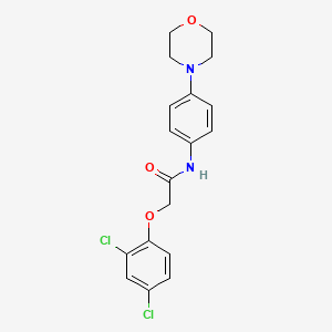 molecular formula C18H18Cl2N2O3 B3469249 2-(2,4-dichlorophenoxy)-N-[4-(4-morpholinyl)phenyl]acetamide 