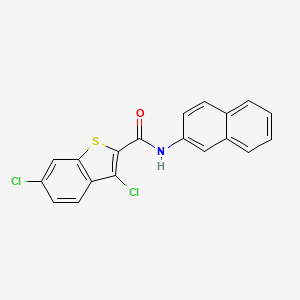molecular formula C19H11Cl2NOS B3469267 3,6-dichloro-N-2-naphthyl-1-benzothiophene-2-carboxamide 