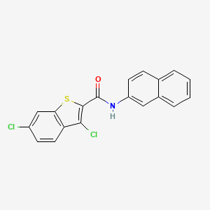 3,6-dichloro-N-2-naphthyl-1-benzothiophene-2-carboxamide