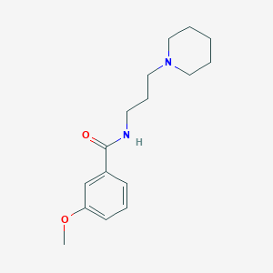 molecular formula C16H24N2O2 B3469316 3-methoxy-N-[3-(1-piperidinyl)propyl]benzamide 