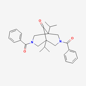 3,7-dibenzoyl-1,5-diisopropyl-3,7-diazabicyclo[3.3.1]nonan-9-one