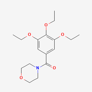 molecular formula C17H25NO5 B3469613 4-(3,4,5-triethoxybenzoyl)morpholine CAS No. 64038-95-5