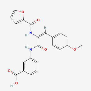 3-{[2-(2-furoylamino)-3-(4-methoxyphenyl)acryloyl]amino}benzoic acid