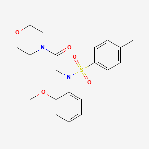 N-(2-methoxyphenyl)-4-methyl-N-[2-(4-morpholinyl)-2-oxoethyl]benzenesulfonamide