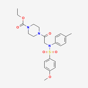 molecular formula C23H29N3O6S B3469694 ethyl 4-[N-[(4-methoxyphenyl)sulfonyl]-N-(4-methylphenyl)glycyl]-1-piperazinecarboxylate 