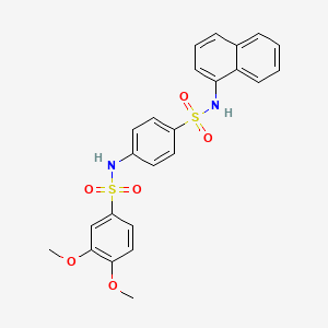 3,4-dimethoxy-N-{4-[(1-naphthylamino)sulfonyl]phenyl}benzenesulfonamide