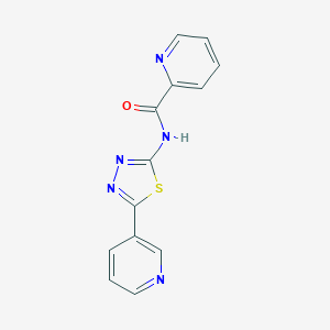 molecular formula C13H9N5OS B346975 N-[5-(3-pyridinyl)-1,3,4-thiadiazol-2-yl]-2-pyridinecarboxamide 