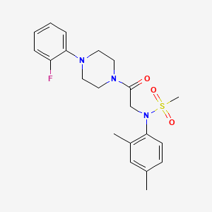 N-(2,4-dimethylphenyl)-N-{2-[4-(2-fluorophenyl)-1-piperazinyl]-2-oxoethyl}methanesulfonamide