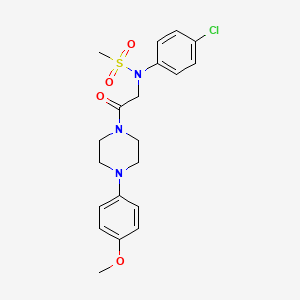 N-(4-chlorophenyl)-N-{2-[4-(4-methoxyphenyl)-1-piperazinyl]-2-oxoethyl}methanesulfonamide