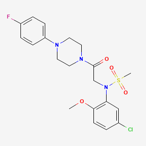 N-(5-chloro-2-methoxyphenyl)-N-{2-[4-(4-fluorophenyl)-1-piperazinyl]-2-oxoethyl}methanesulfonamide