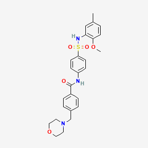 N-(4-{[(2-methoxy-5-methylphenyl)amino]sulfonyl}phenyl)-4-(4-morpholinylmethyl)benzamide