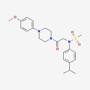 N-(4-isopropylphenyl)-N-{2-[4-(4-methoxyphenyl)-1-piperazinyl]-2-oxoethyl}methanesulfonamide