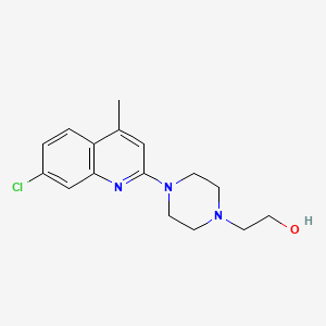 2-[4-(7-chloro-4-methyl-2-quinolinyl)-1-piperazinyl]ethanol