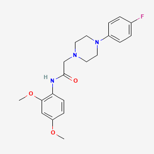 N-(2,4-dimethoxyphenyl)-2-[4-(4-fluorophenyl)-1-piperazinyl]acetamide