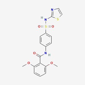 2,6-dimethoxy-N-{4-[(1,3-thiazol-2-ylamino)sulfonyl]phenyl}benzamide